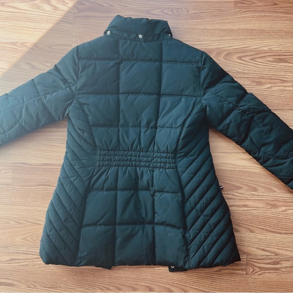 Tommy Hilfiger Long Black Puffer Coat - Picture 7 of 7
